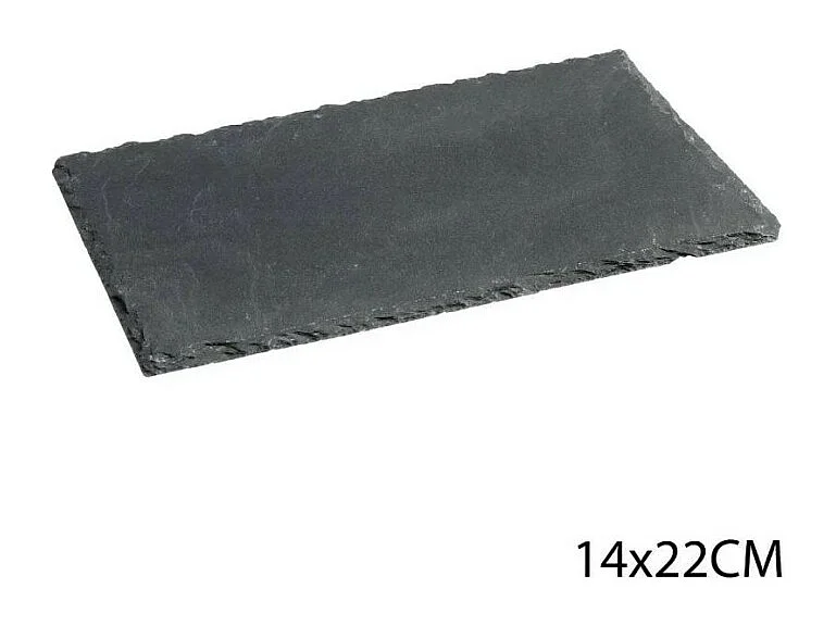 Lot de 6 Assiettes Plates "Ardoise" 22cm Gris