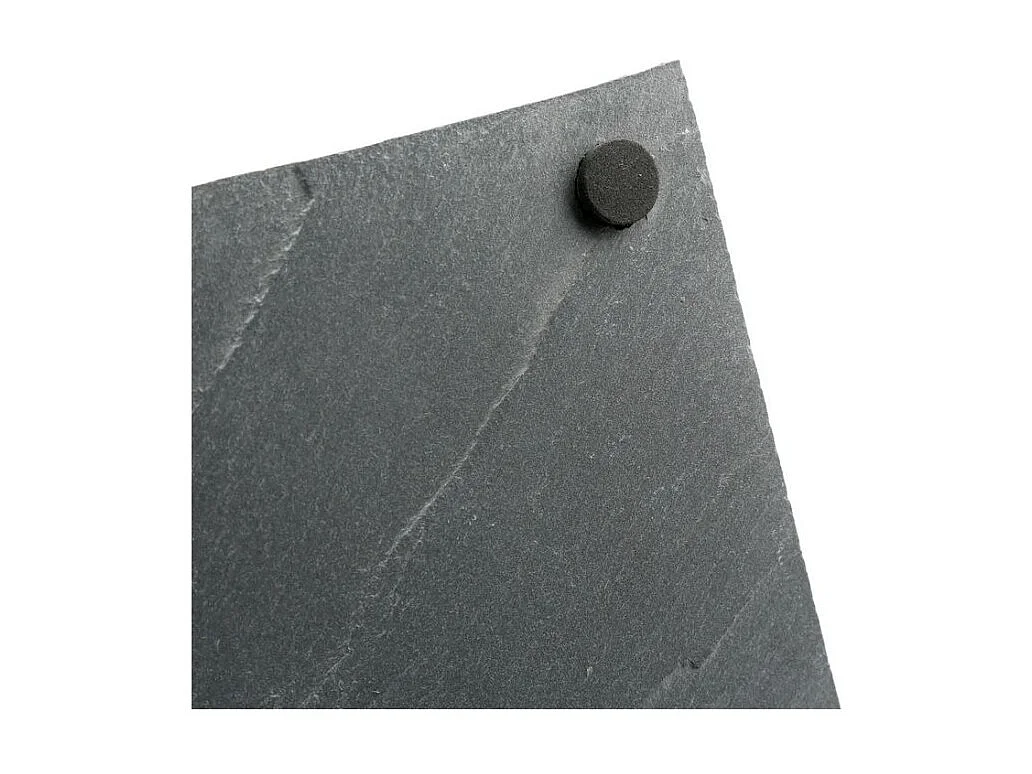 Lot de 6 Assiettes Plates "Ardoise" 22cm Gris