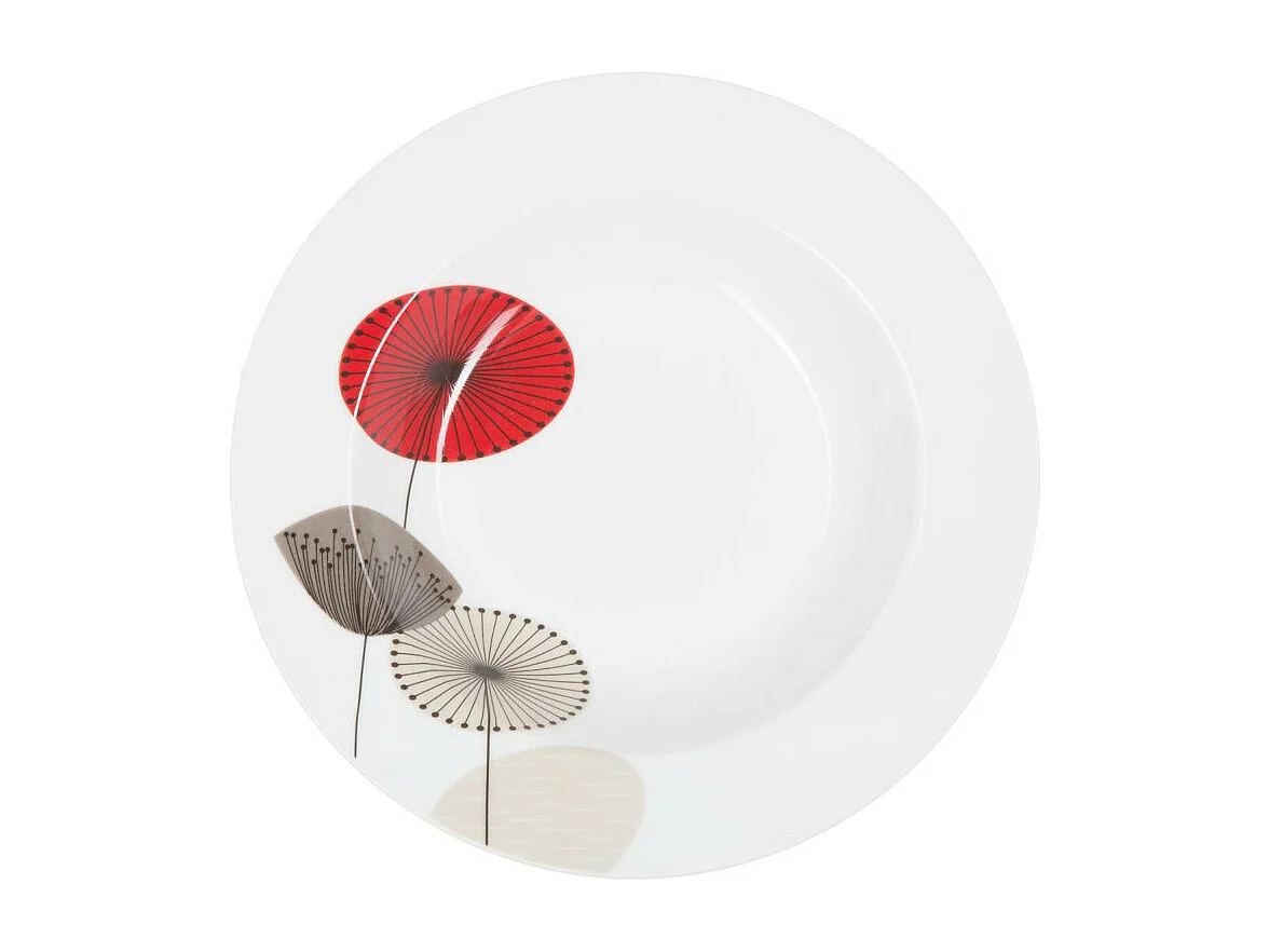 Lot de 6 Assiettes Creuses "Osara" 22cm Blanc