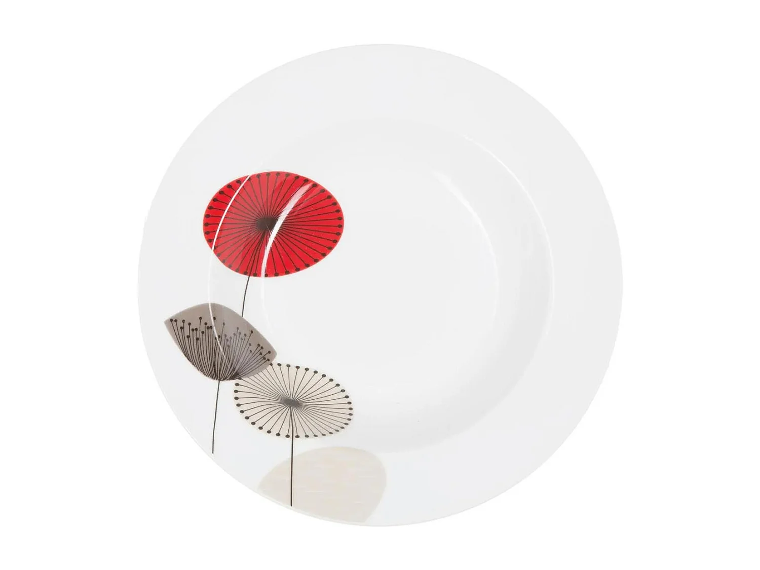 Lot de 6 Assiettes Creuses "Osara" 22cm Blanc