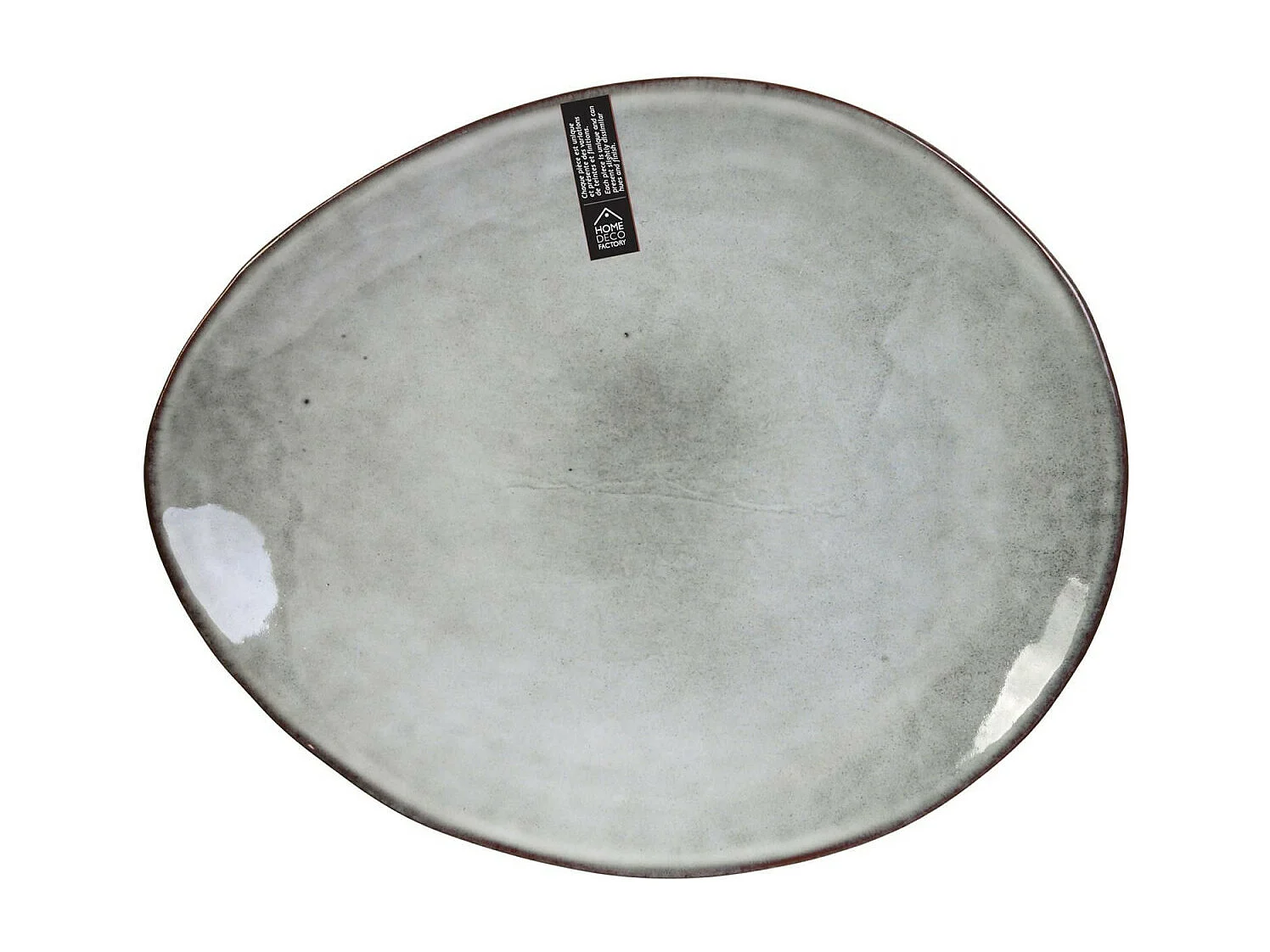 Lot de 6 Assiettes à Dessert "Au Grès" 22cm Gris