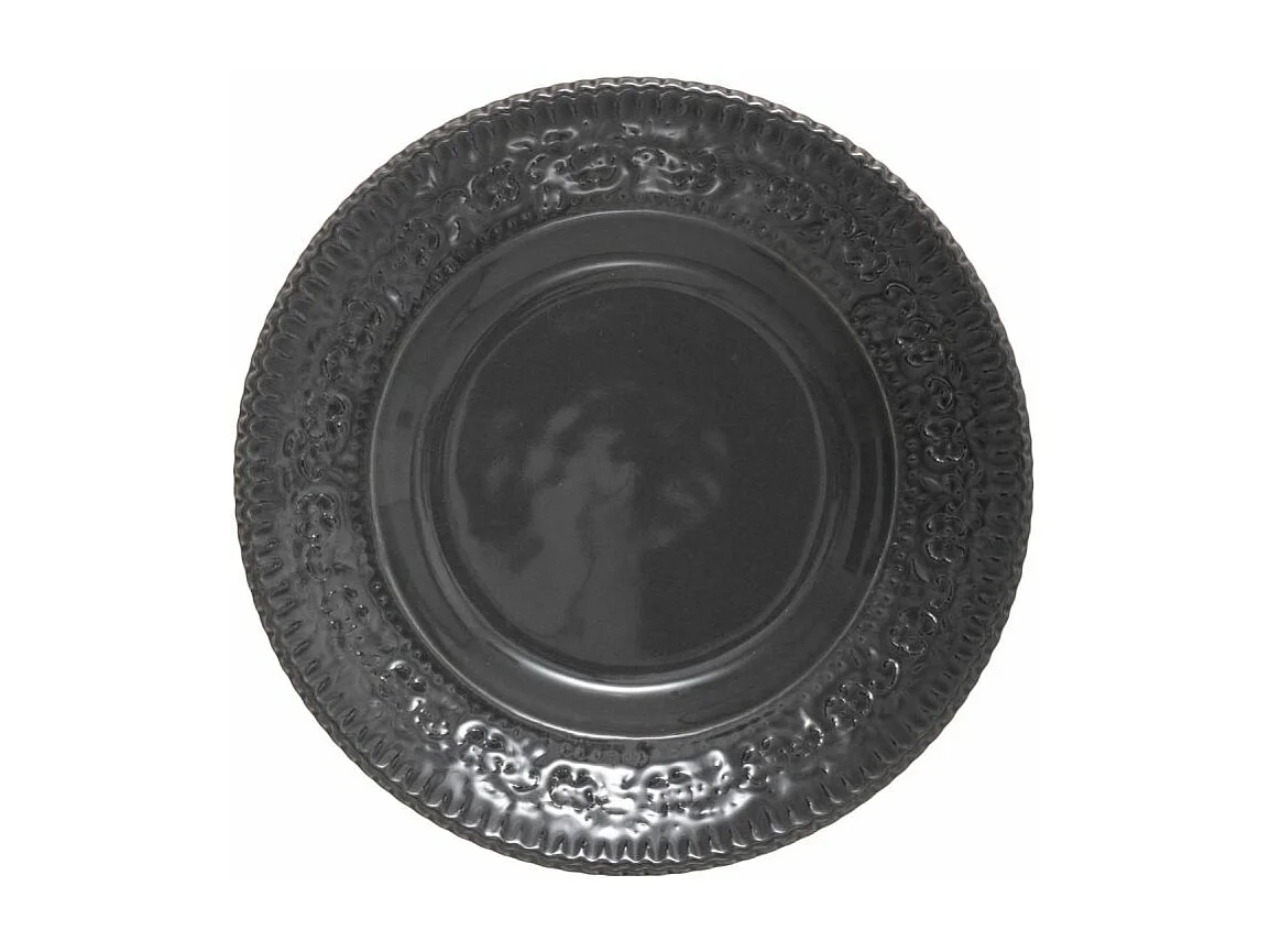 Lot de 6 Assiettes à Dessert "Gypsy" 22cm Gris