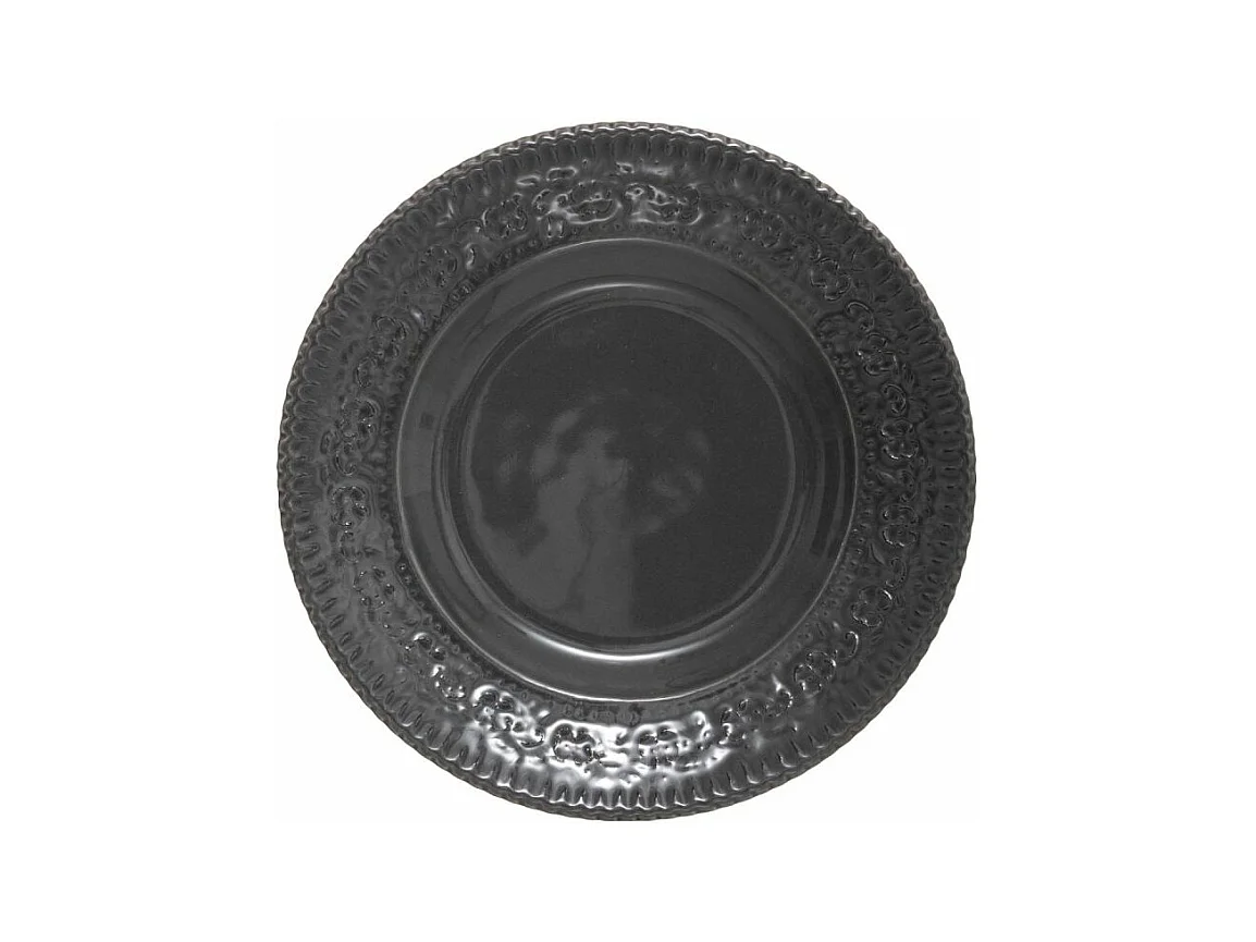 Lot de 6 Assiettes à Dessert "Gypsy" 22cm Gris