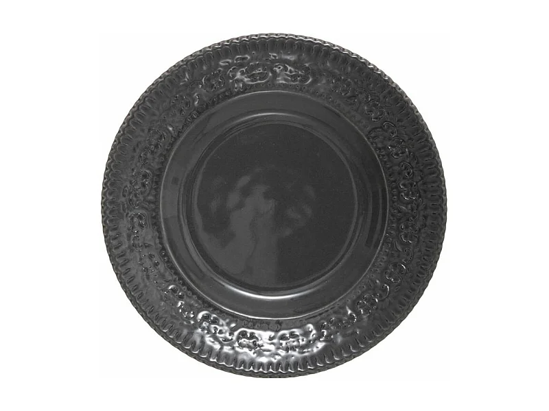 Lot de 6 Assiettes à Dessert "Gypsy" 22cm Gris