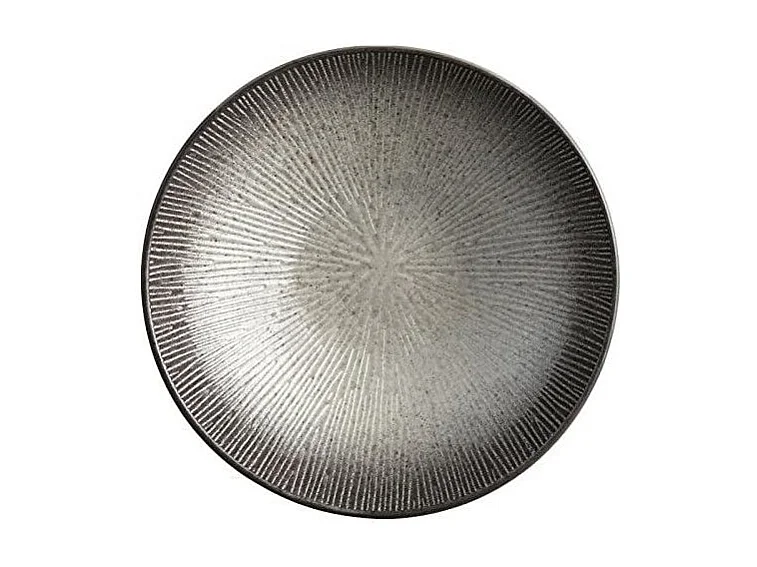 Lot de 6 Assiettes Creuses "Atelier" Gris