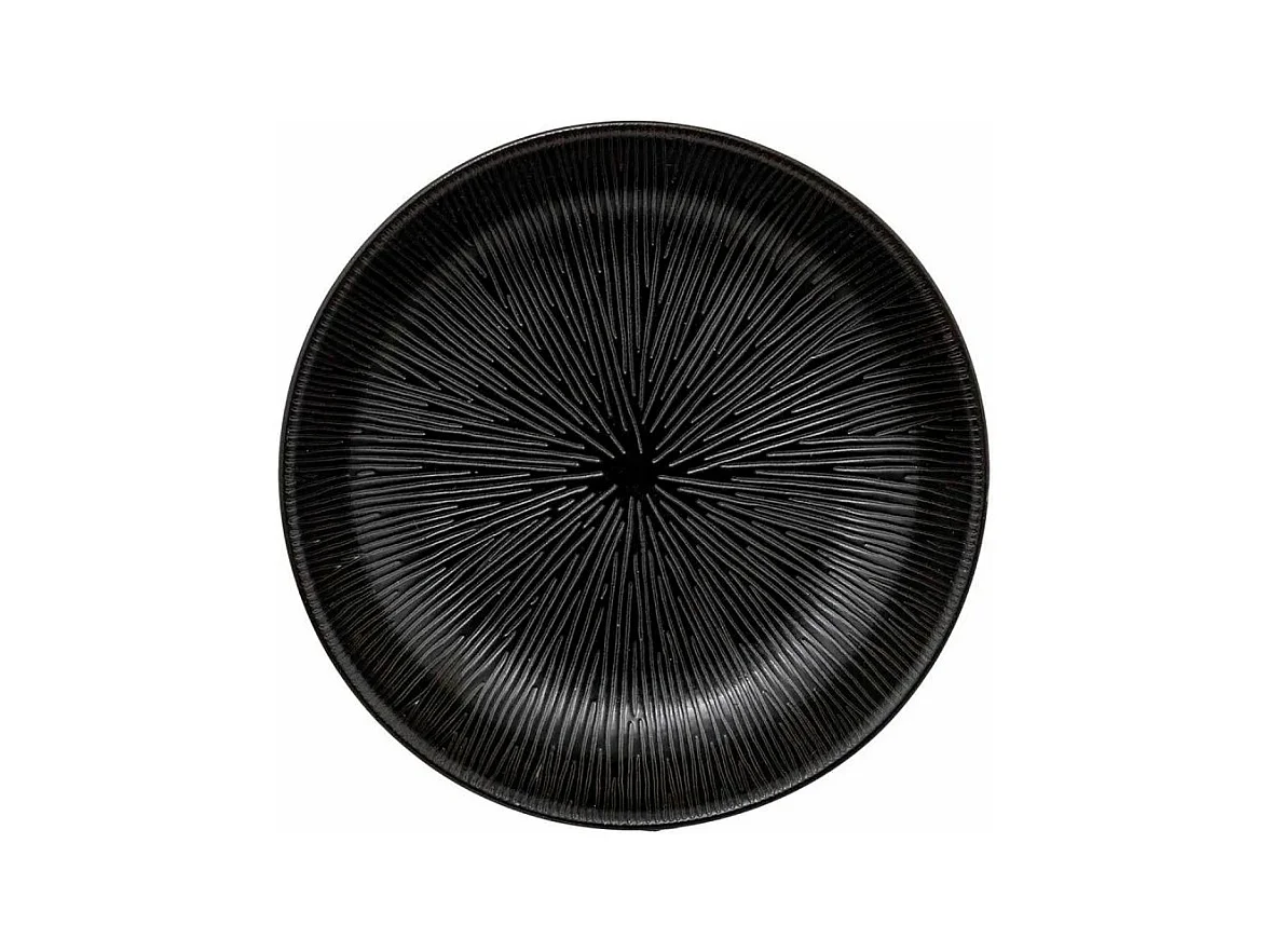 Lot de 6 Assiettes Creuses "Atelier" 19cm Noir