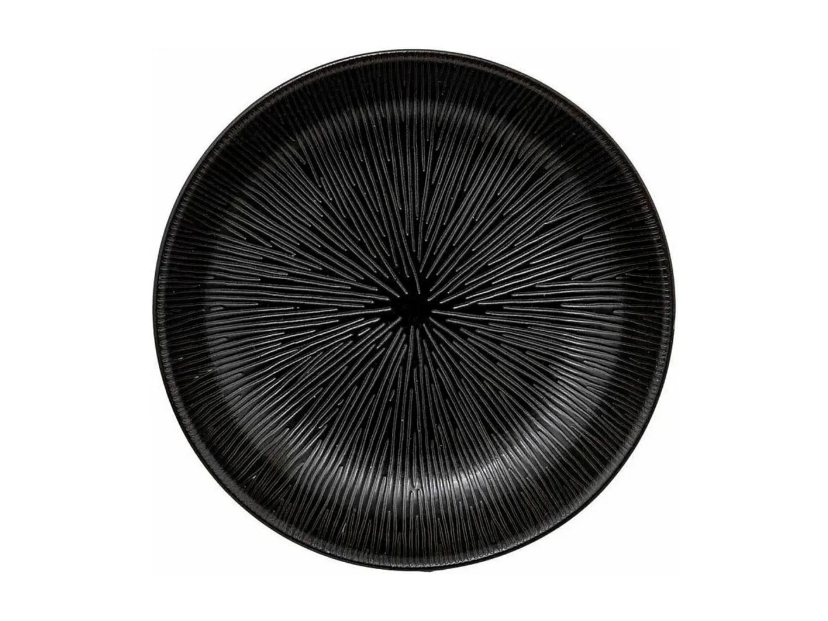 Lot de 6 Assiettes Creuses "Atelier" 19cm Noir