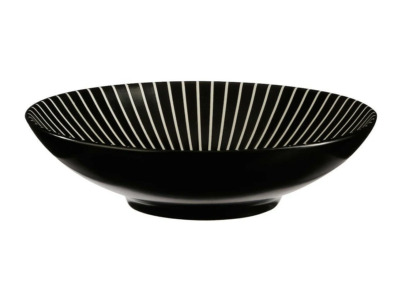 Lot de 6 Assiettes Creuses "Sun" 19cm Noir