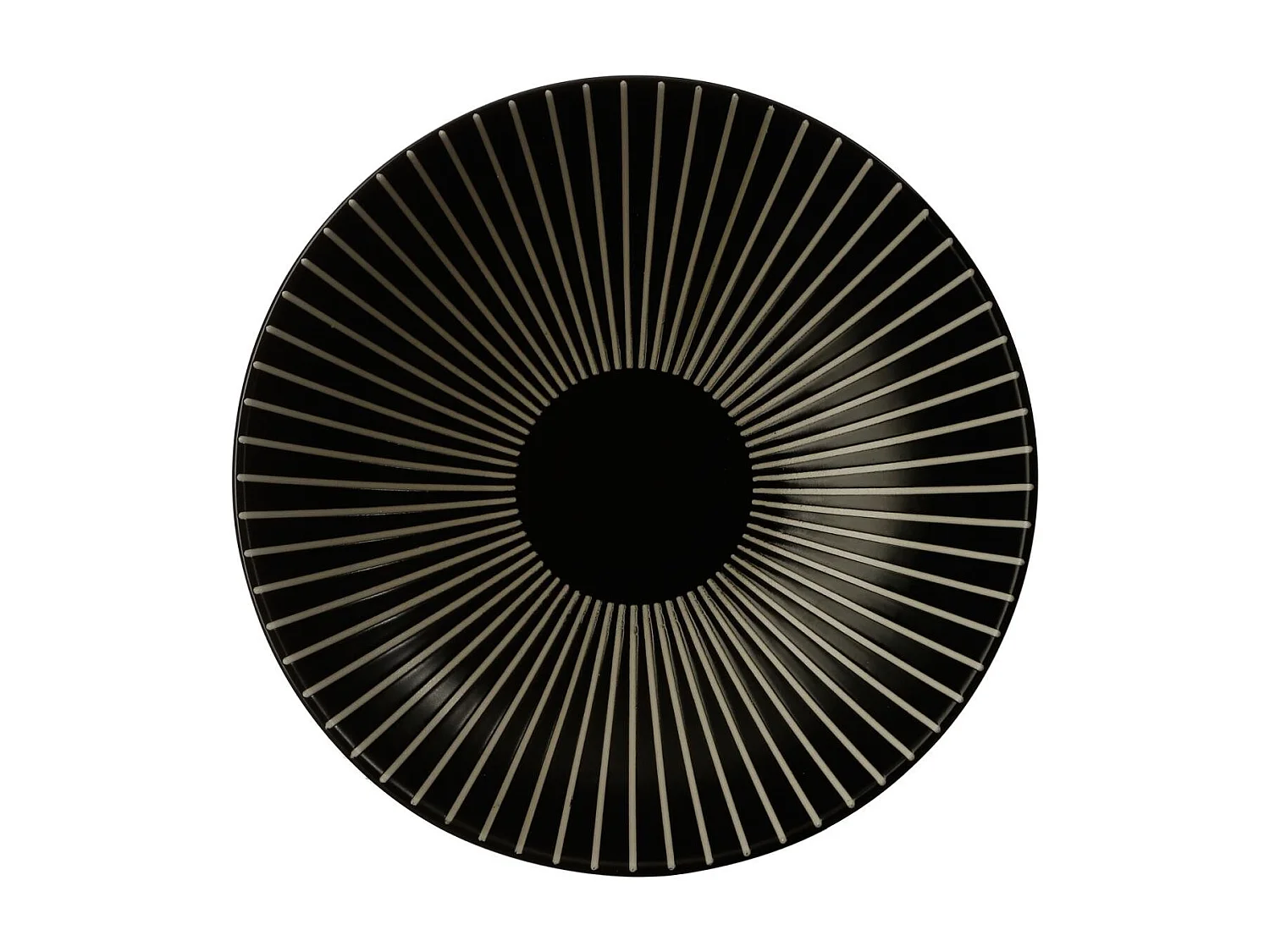 Lot de 6 Assiettes Creuses "Sun" 19cm Noir