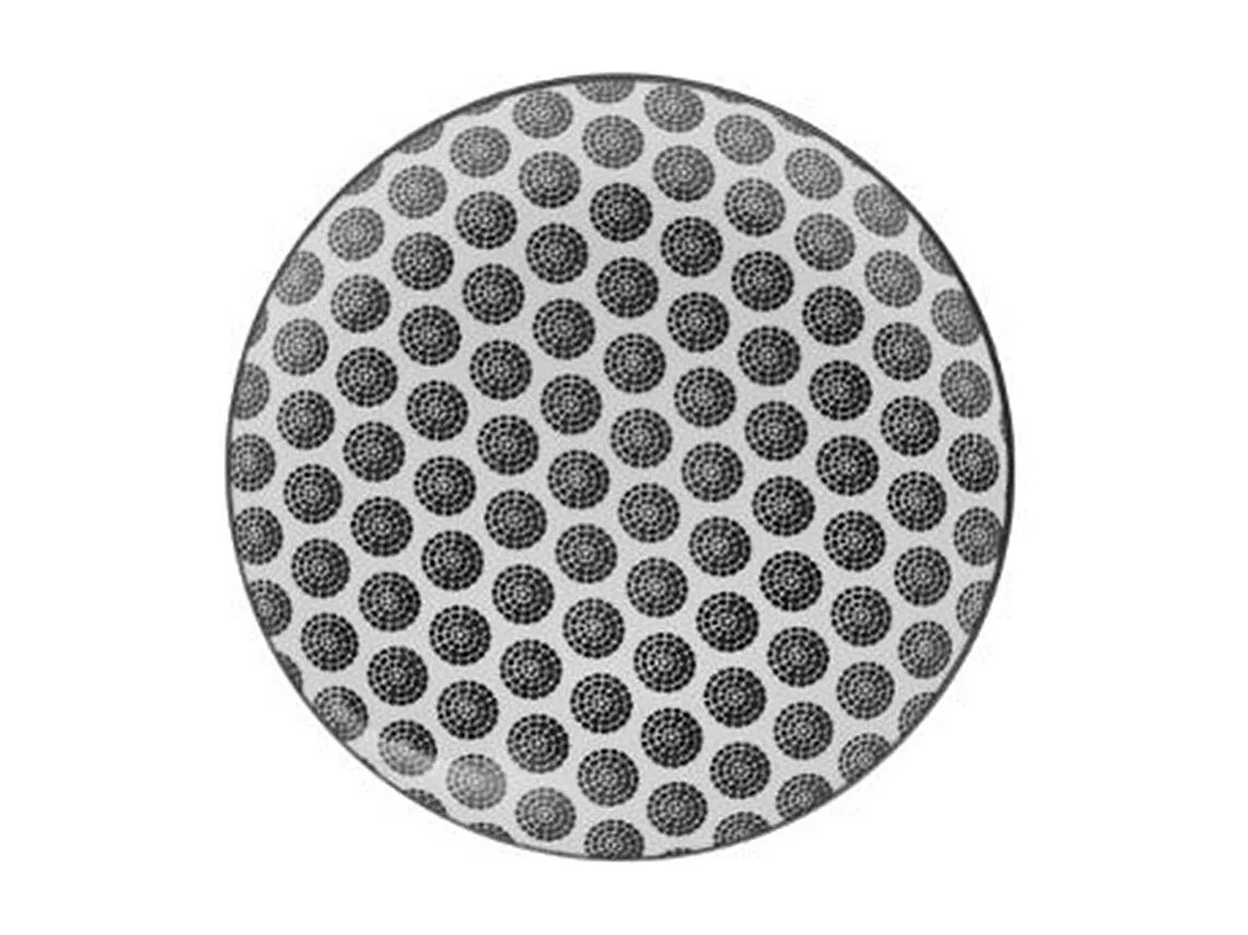 Lot de 6 Assiettes à Dessert "Bohemia Rond" 19cm Noir