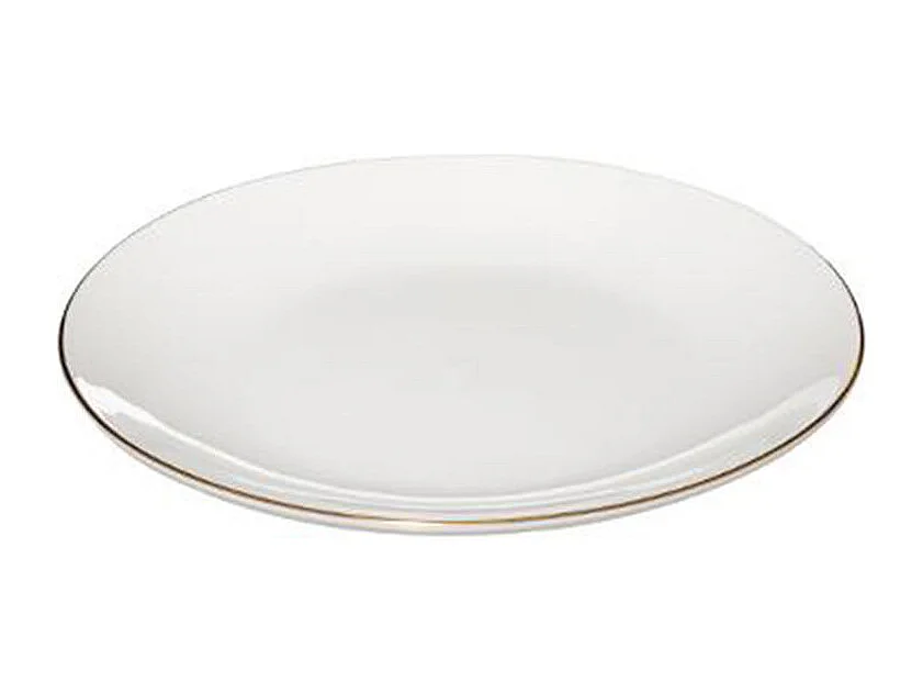 Lot de 6 Assiettes à Dessert "Petit Salon" 19cm Blanc