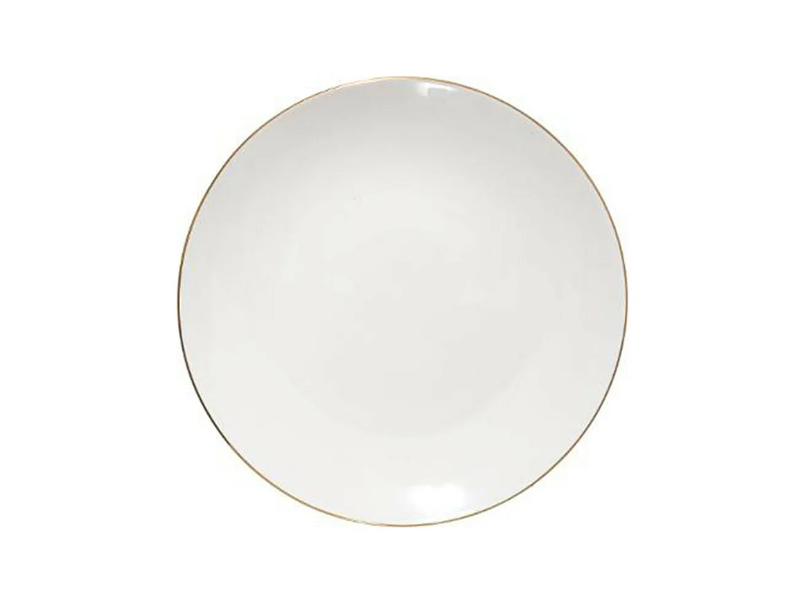 Lot de 6 Assiettes à Dessert "Petit Salon" 19cm Blanc