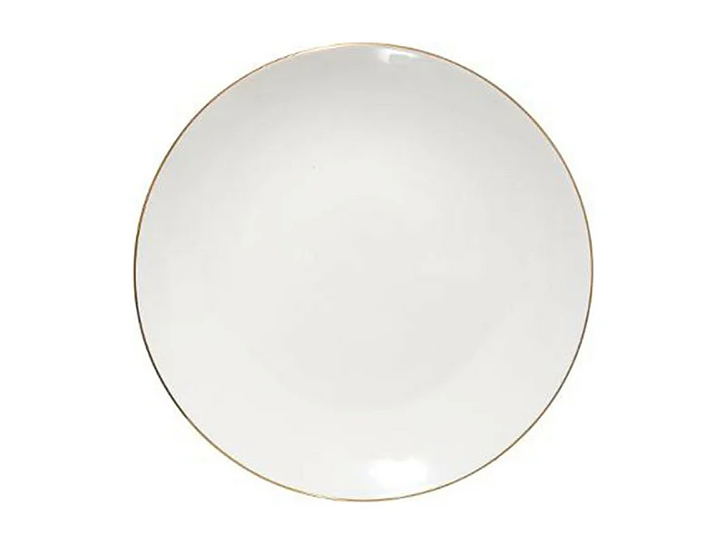 Lot de 6 Assiettes à Dessert "Petit Salon" 19cm Blanc