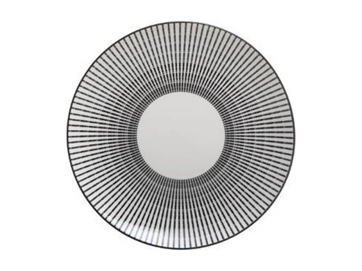 Lot de 6 Assiettes à Dessert Porcelaine "Lunis" 19cm Noir