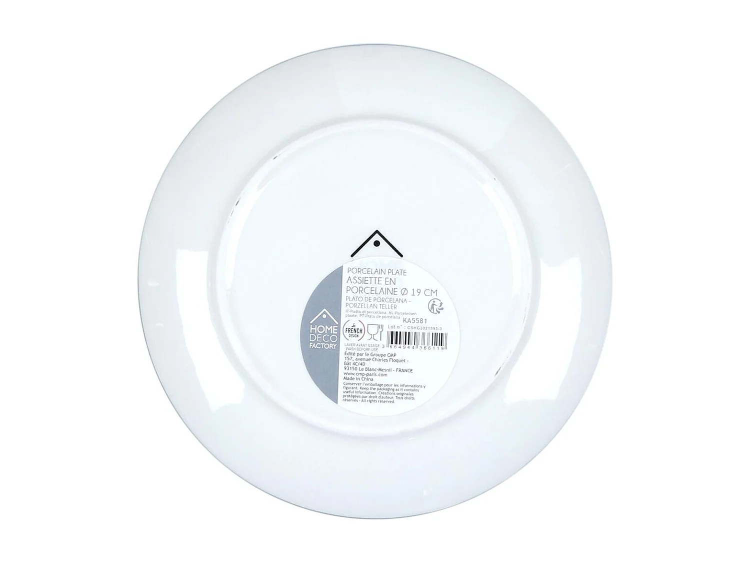 Lot de 6 Assiettes à Dessert "Mandala" 19cm Vert