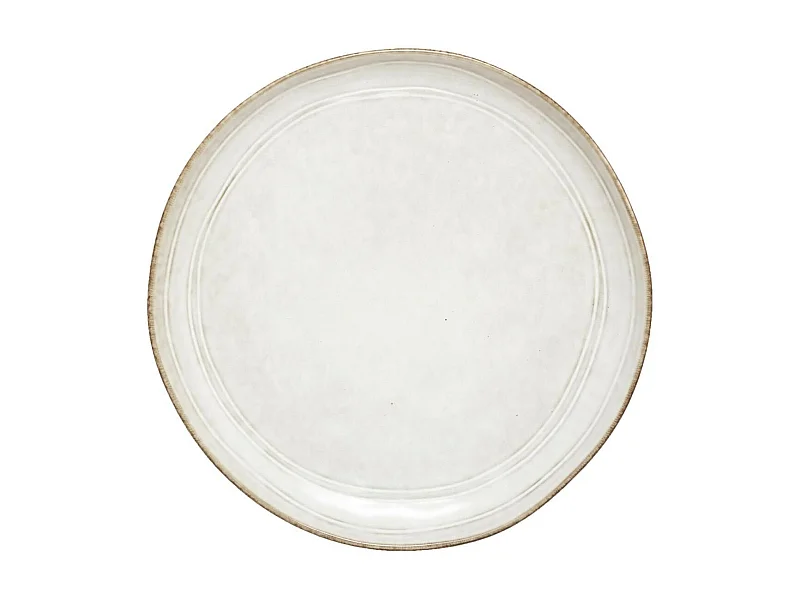 Lot de 6 Assiettes à Dessert "Flower" 21cm Gris