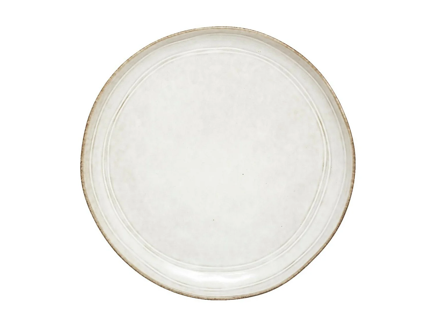 Lot de 6 Assiettes à Dessert "Flower" 21cm Gris