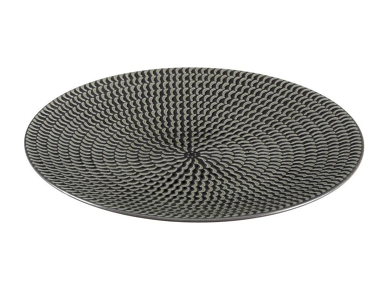 Lot de 6 Assiettes à Dessert "Sahara" 21cm Gris