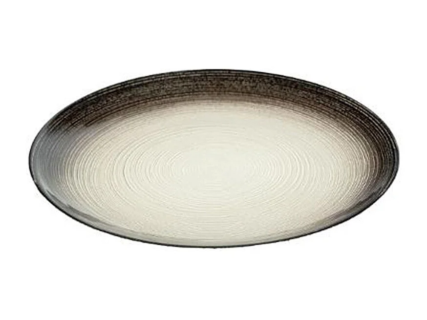 Lot de 6 Assiettes à Dessert "Jem" 21cm Noir & Argent