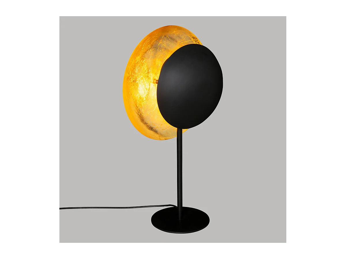 Lampe à poser en métal Doré et Noir H 57 cm