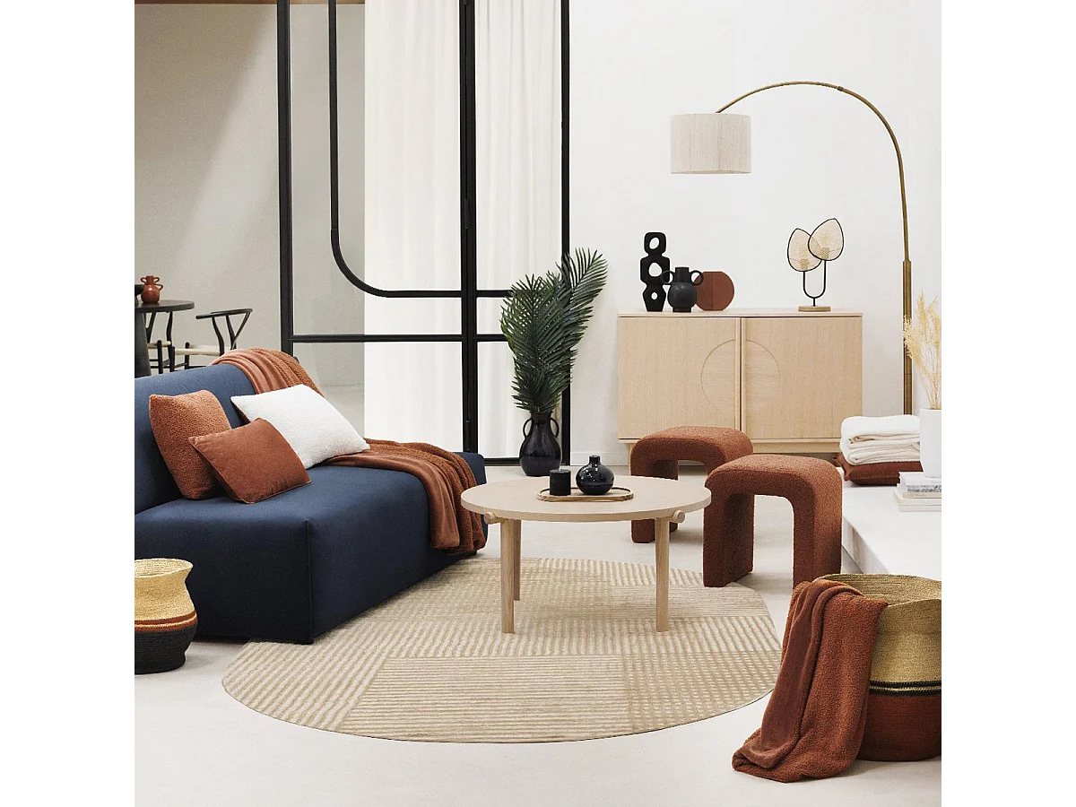 Lámpara en forma de hojas de mimbre