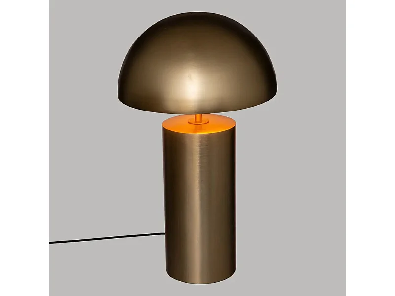 Lampe à poser en métal Doré D 30 x H 50 cm