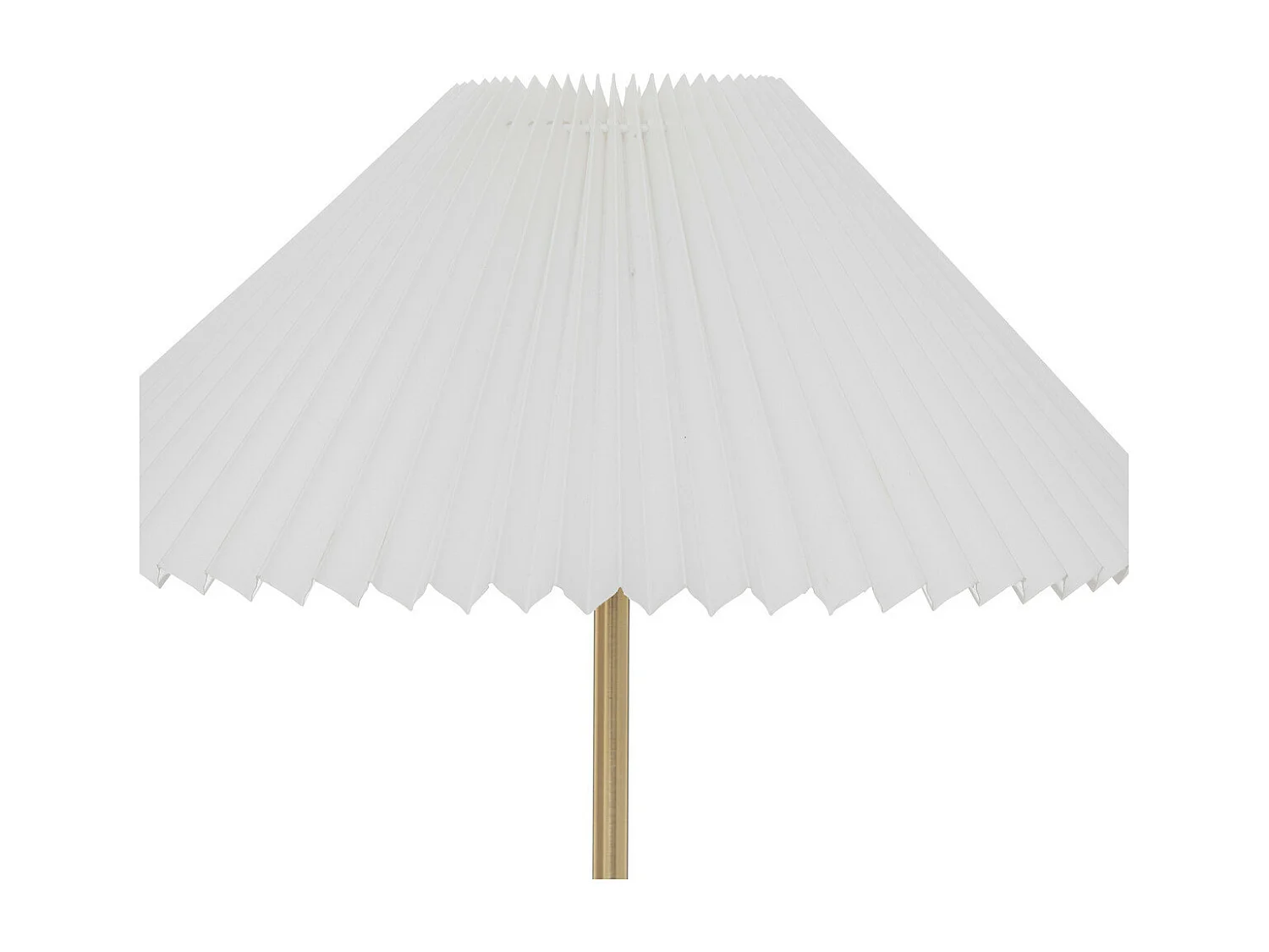 Tischlampe mit plissiertem Lampenschirm 37 x 47 cm