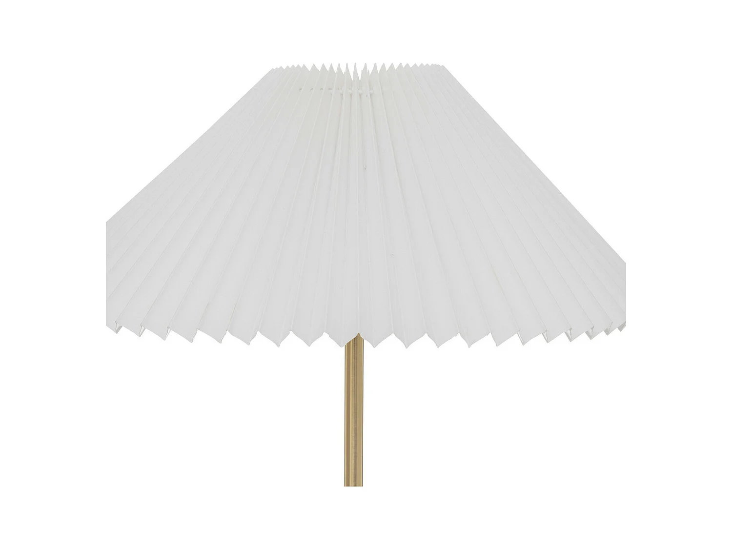 Tischlampe mit plissiertem Lampenschirm 37 x 47 cm