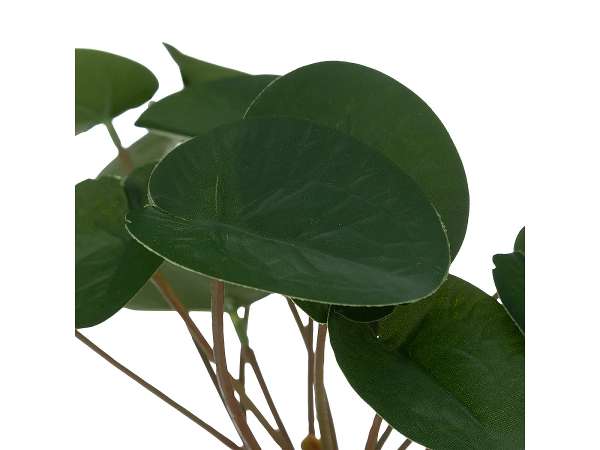 Plante artificielle pot en céramique Blanc cassé et Bambou H 26 cm