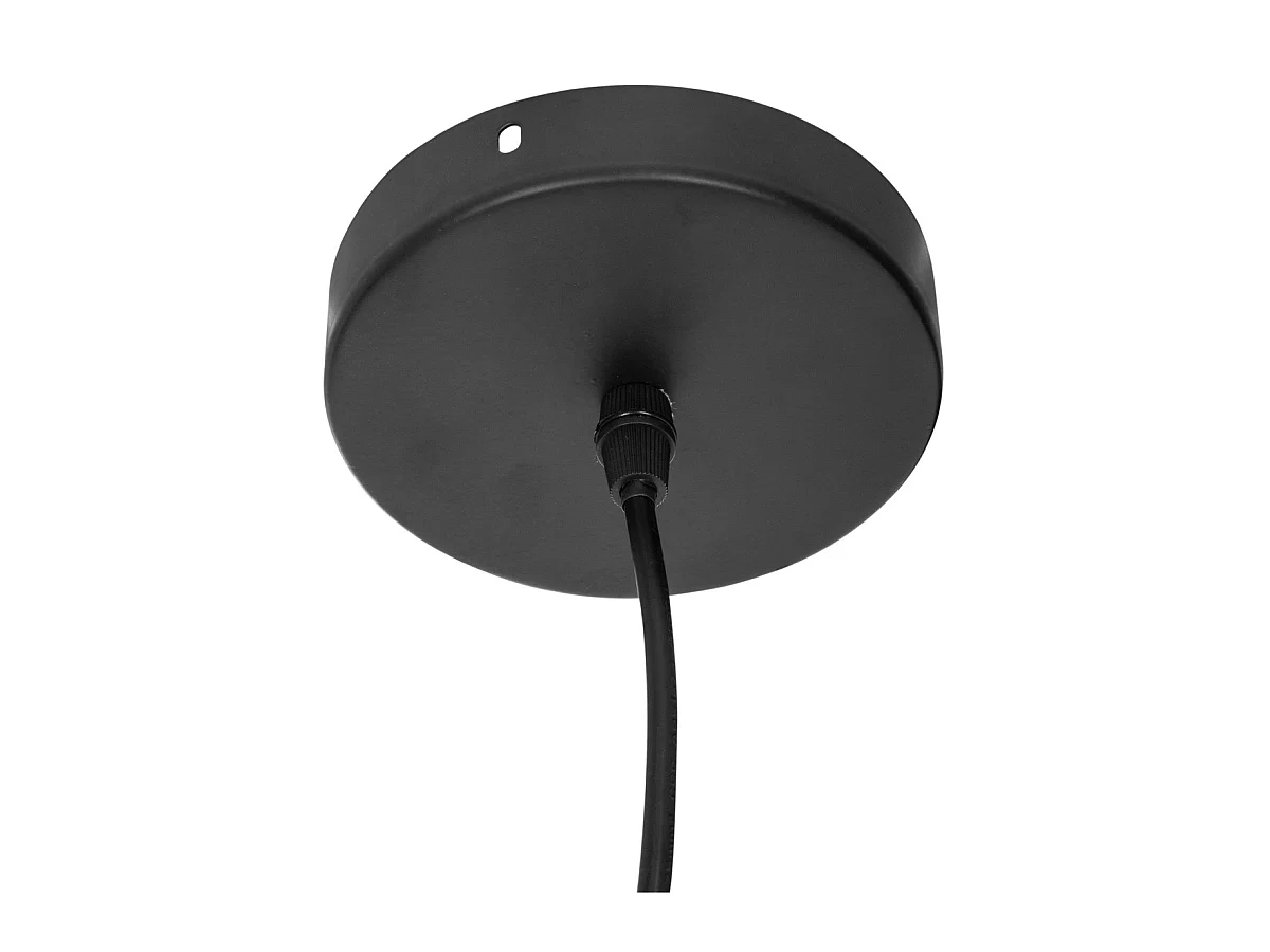 Luminaire Suspension en métal Doré et Noir D 33 x H 23 cm