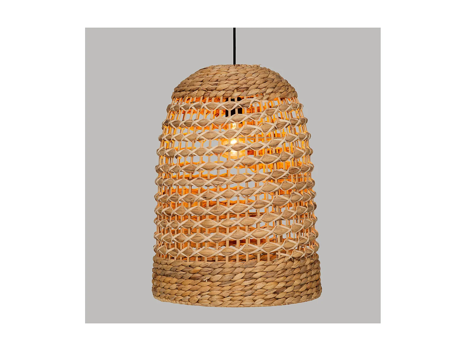 Luminaire Suspension en métal et Jacinthe D 37 x H 50 cm