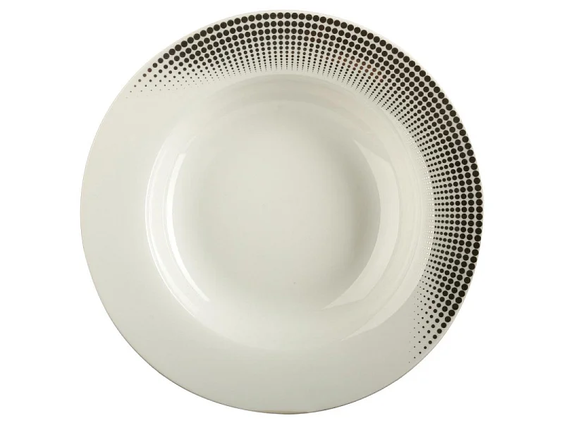 Lot de 6 Assiettes Creuses "Silver" 21cm Gris