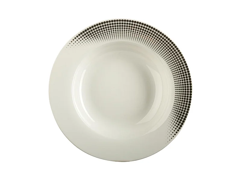 Lot de 6 Assiettes Creuses "Silver" 21cm Gris