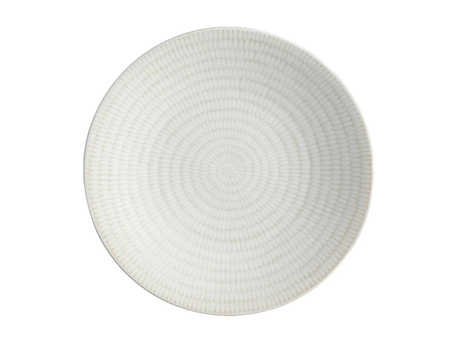 Lot de 6 Assiettes à Dessert "Rice" 21cm Blanc