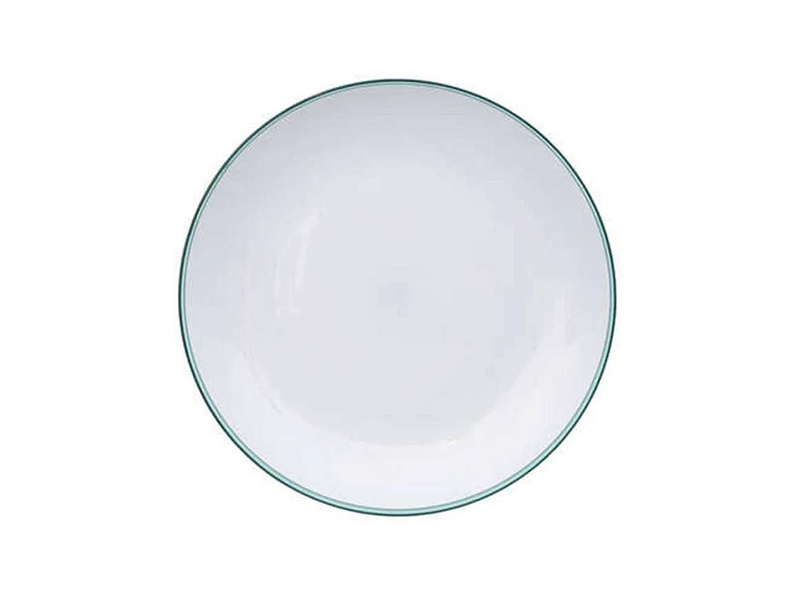 Lot de 6 Assiettes Plates Réutilisables "Square" 25cm Bleu Pétrole