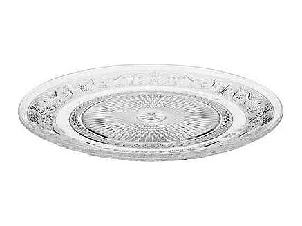 Lot de 6 Assiettes Plates "Renaissance" 25cm Transparent