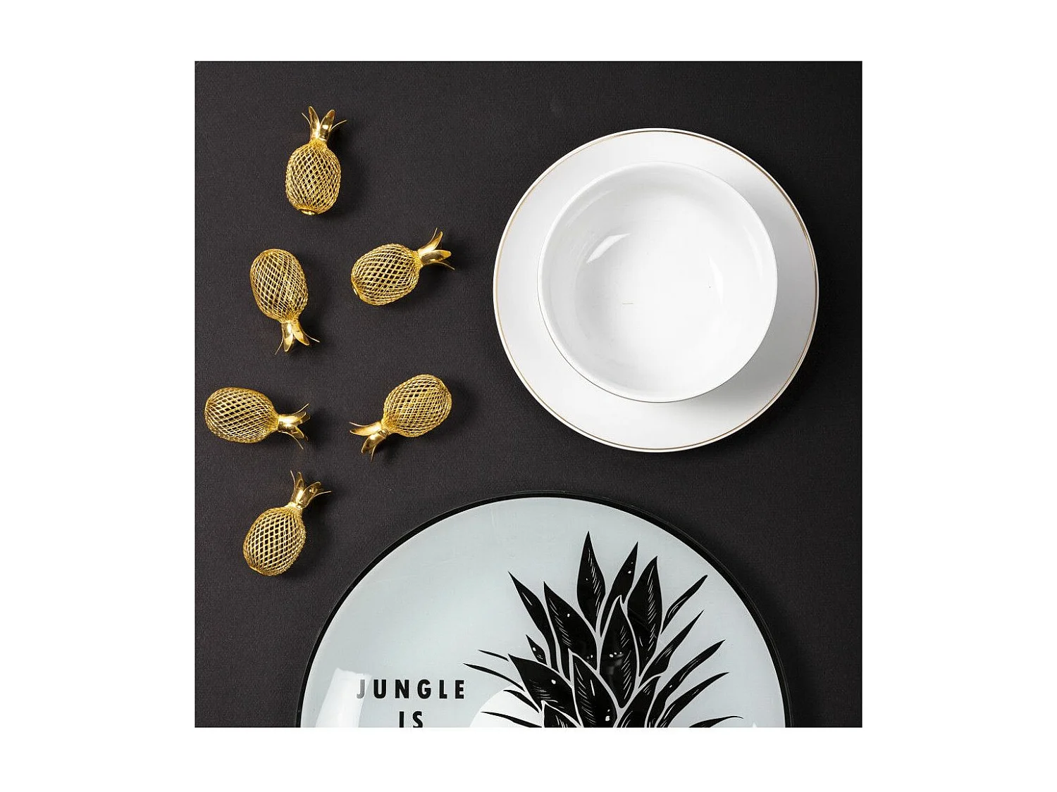 Lot de 6 Assiettes Creuses "Liseré" 21cm Blanc