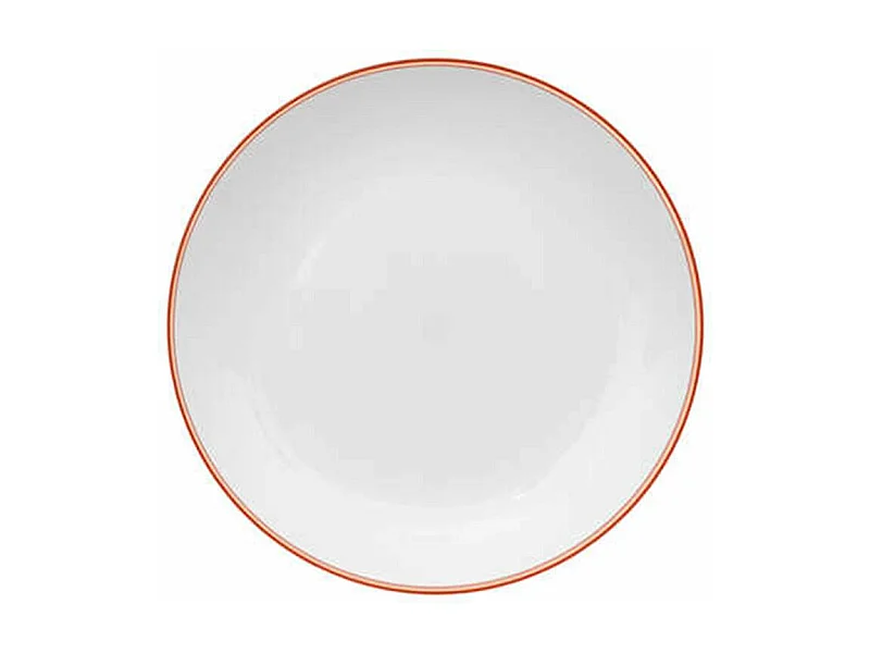 Lot de 6 Assiettes Plates Réutilisables "Square" 25cm Rose