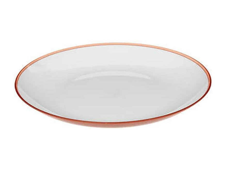 Lot de 6 Assiettes Plates Réutilisables "Square" 25cm Rose