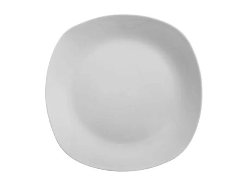 Lot de 6 Assiettes Plates "Plaza" 25cm Blanc