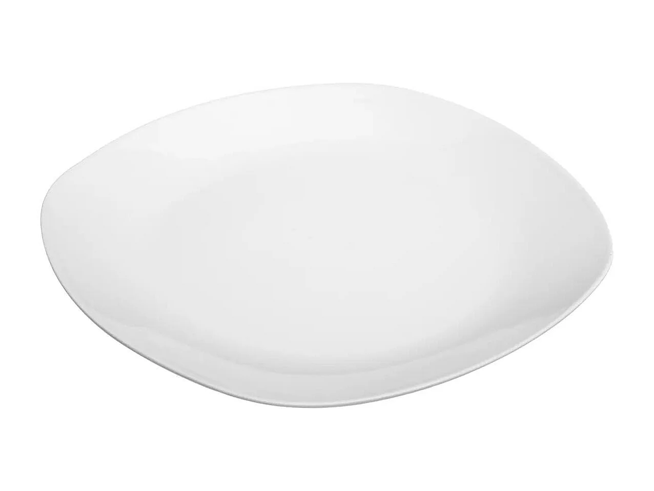 Lot de 6 Assiettes Plates "Plaza" 25cm Blanc