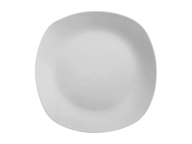 Lot de 6 Assiettes Plates "Plaza" 25cm Blanc