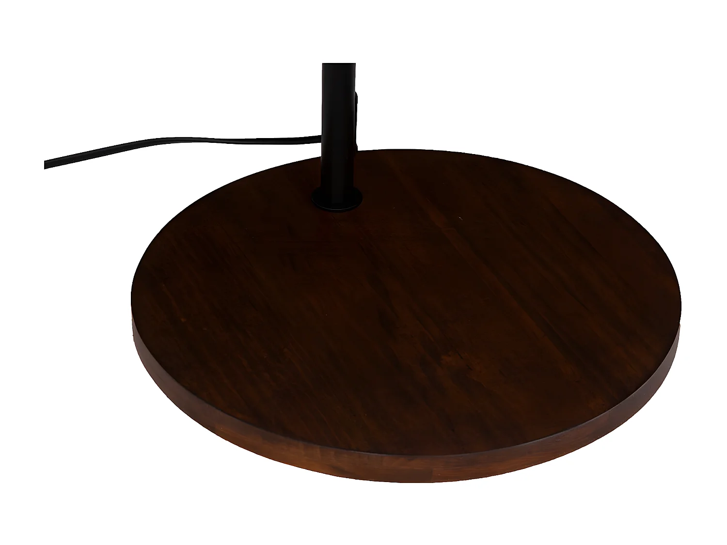 Lampadaire en Bois et métal Noir H 163 cm