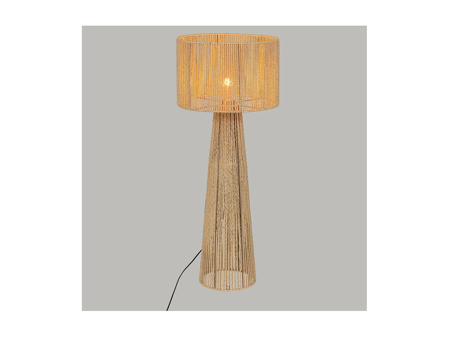 Stehlampe im Jute-Stil 38 x 90 cm