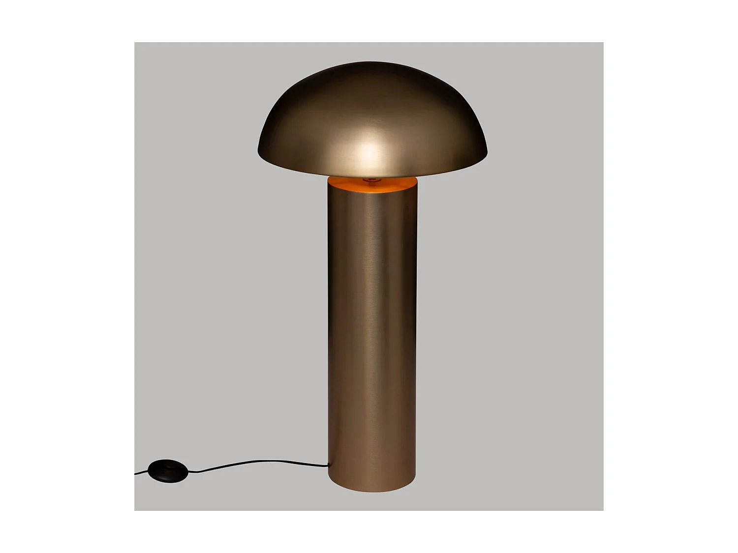 Lampadaire en métal Doré D 50 x H 97 cm