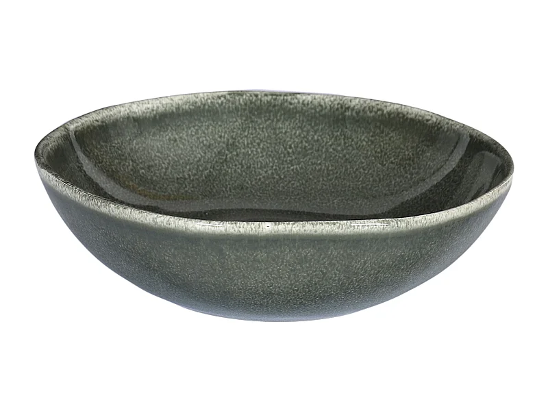 Assiette Creuse  Au Gres Du Temps D19cm Vert Noir