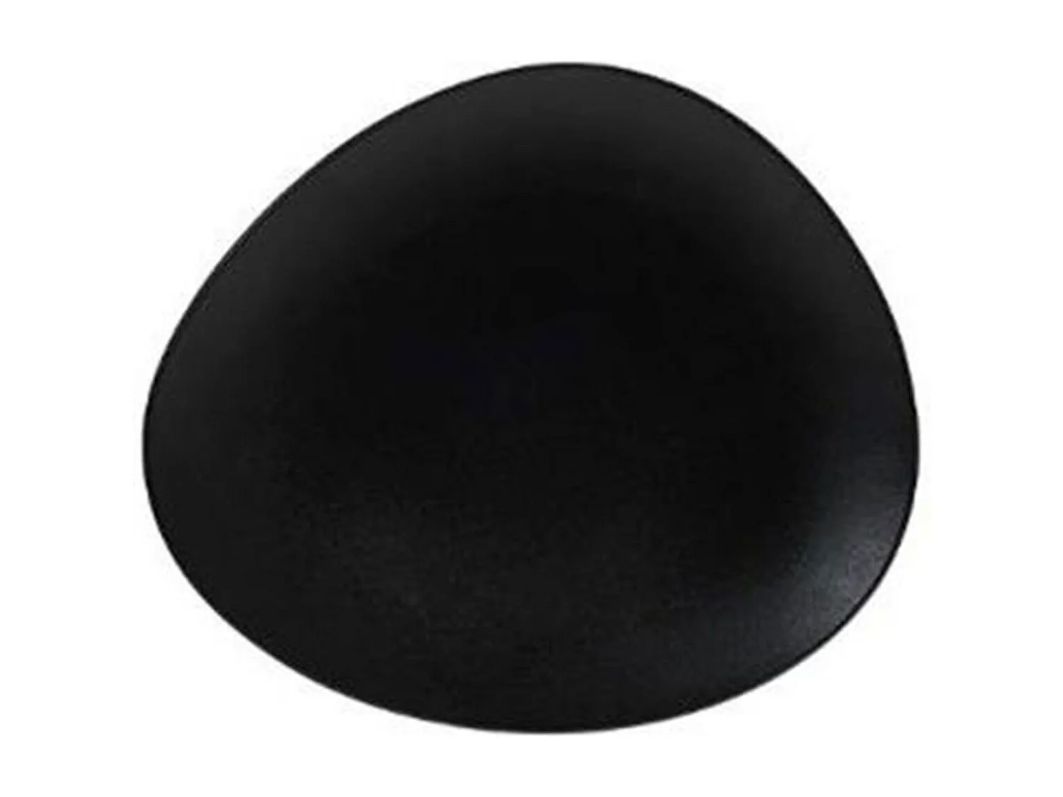 Lot de 6 Assiettes à Dessert "Galet" 23cm Noir