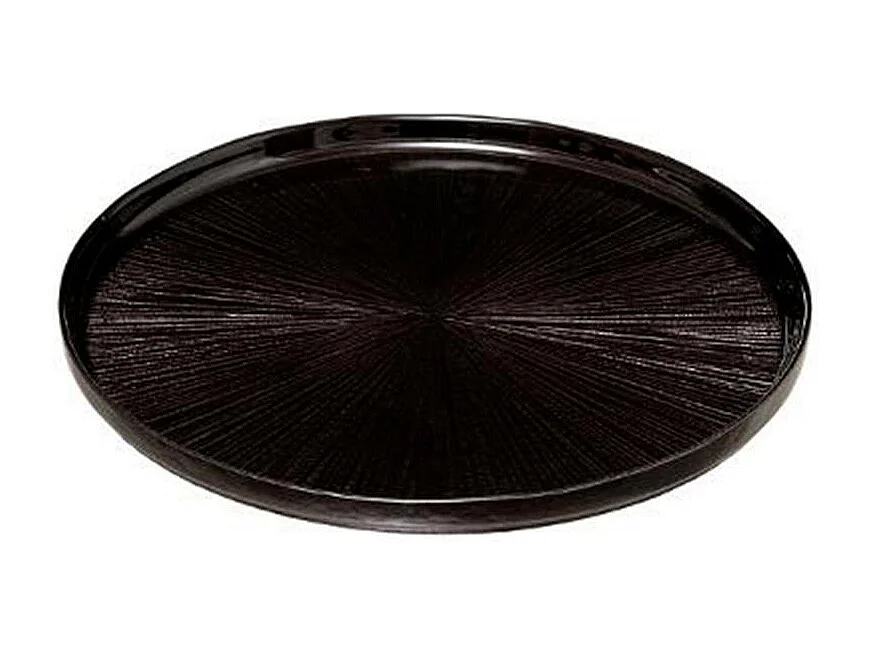 Lot de 6 Assiettes Plates "Astra" 28cm Noir