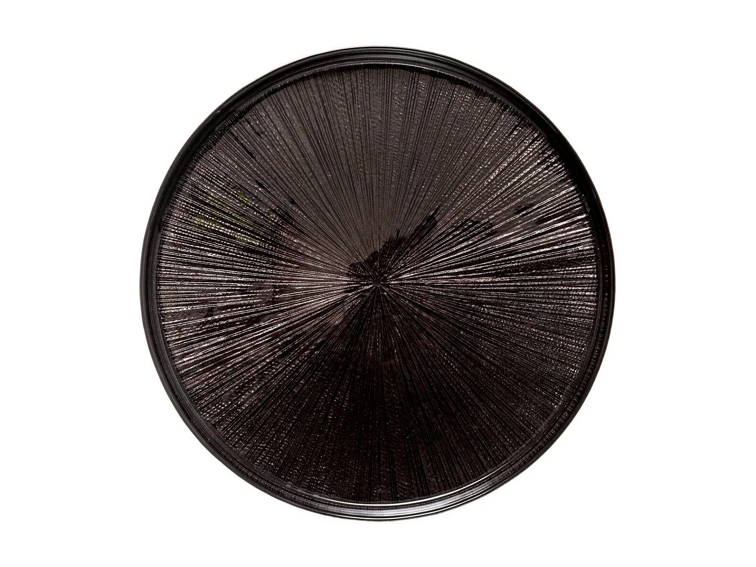 Lot de 6 Assiettes Plates "Astra" 28cm Noir