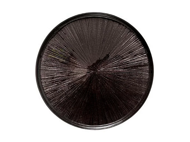 Lot de 6 Assiettes Plates "Astra" 28cm Noir